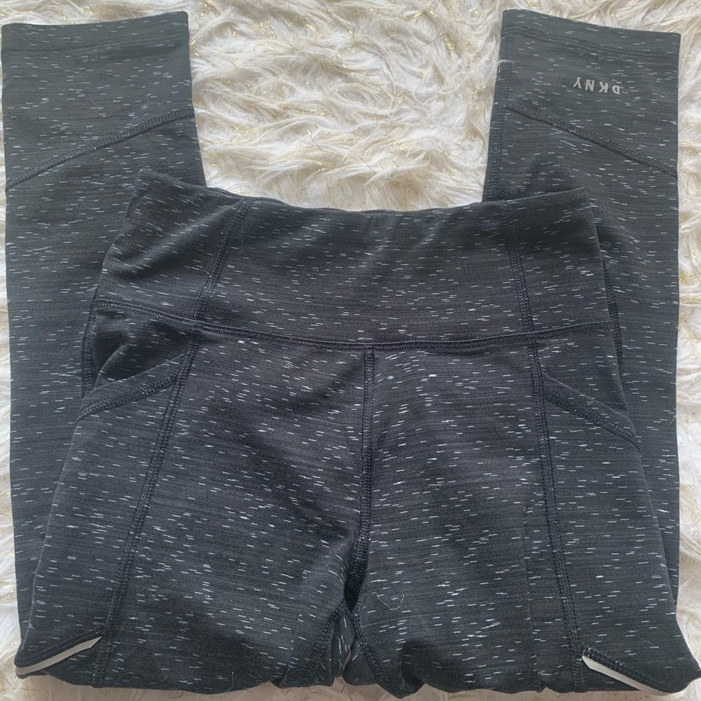 DKNY Sport Black Patterned Leggings